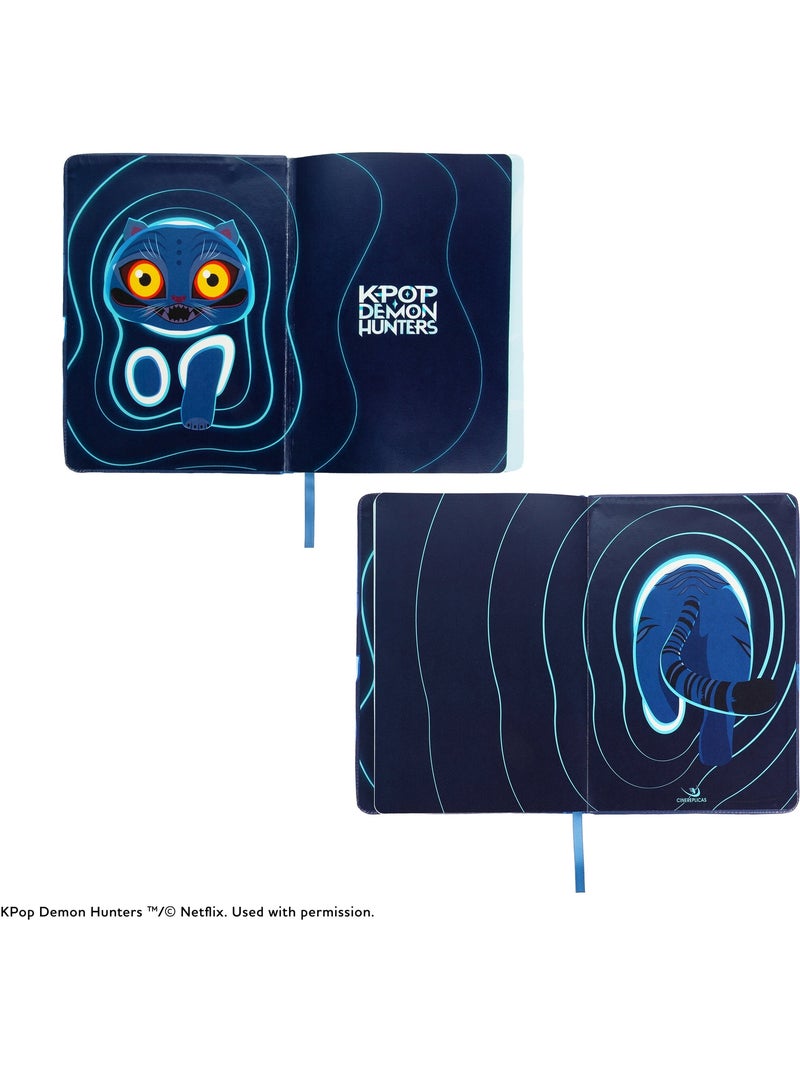 Carnet en relief Derpy - KPop Demon Hunters Bleu - Kiabi