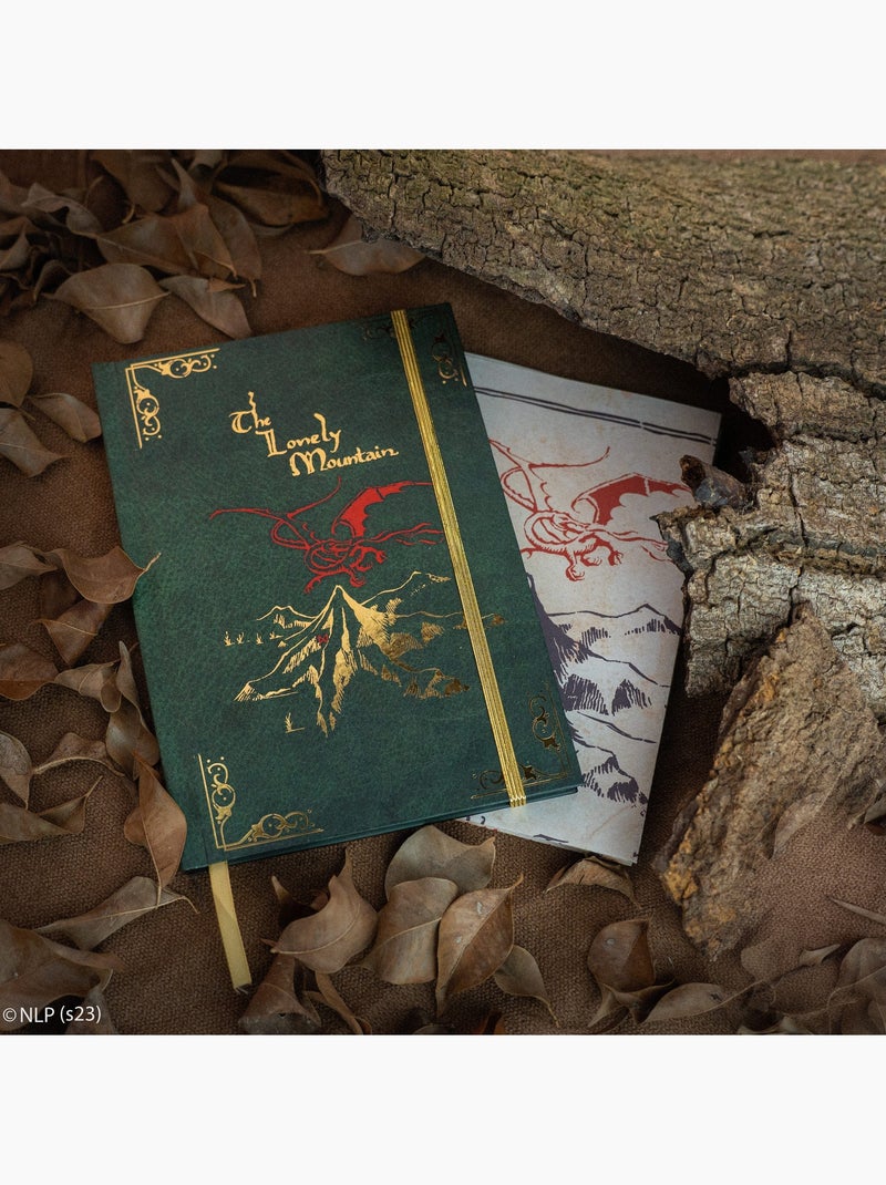 Carnet Le Hobbit avec Carte incluse - Le Seigneur des Anneaux Vert - Kiabi