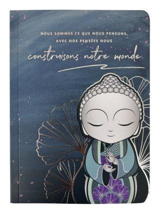 Carnet little Buddha bleu 15.5 cm