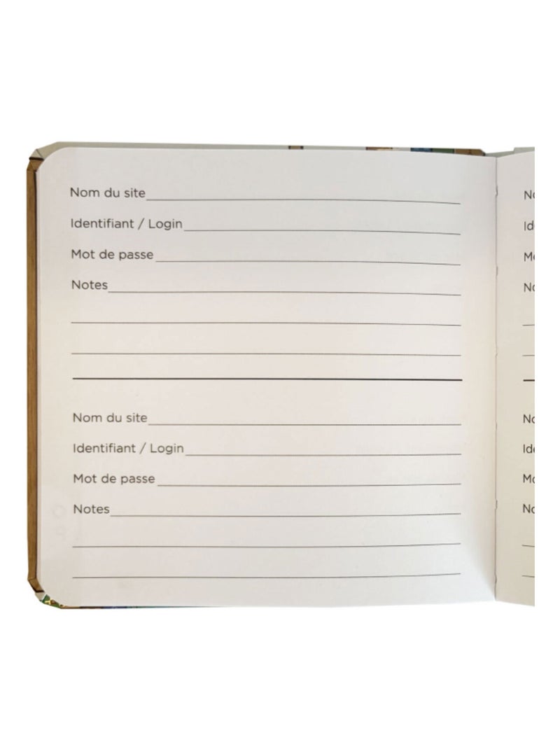 Carnet répertoire à mots de passe chaton  96 pages Beige - Kiabi