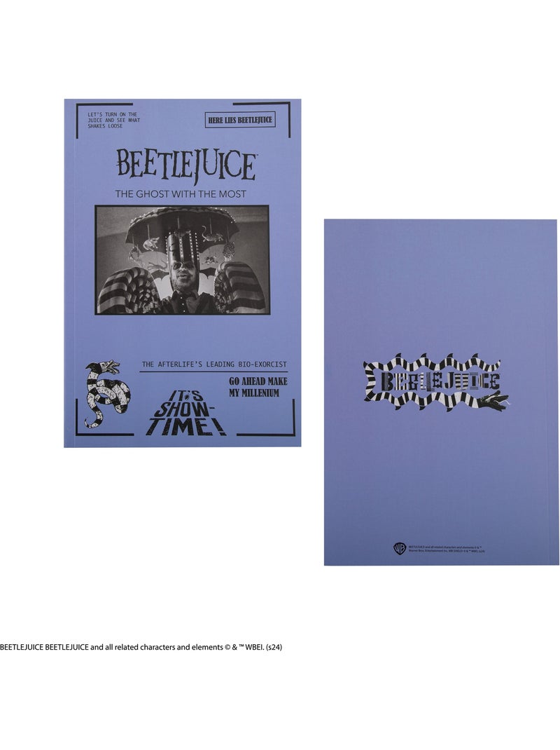 Carnet Show Time - Beetlejuice Violet - Kiabi