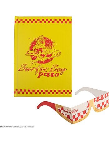 Carnet Surfer Boy Pizza - Stranger Things