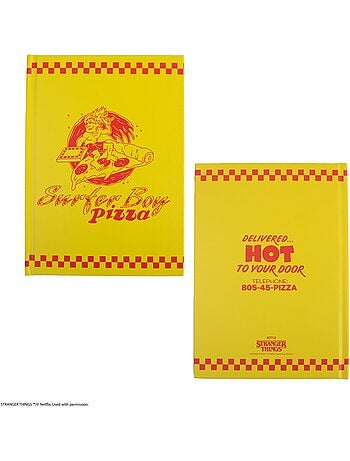 Carnet Surfer Boy Pizza - Stranger Things