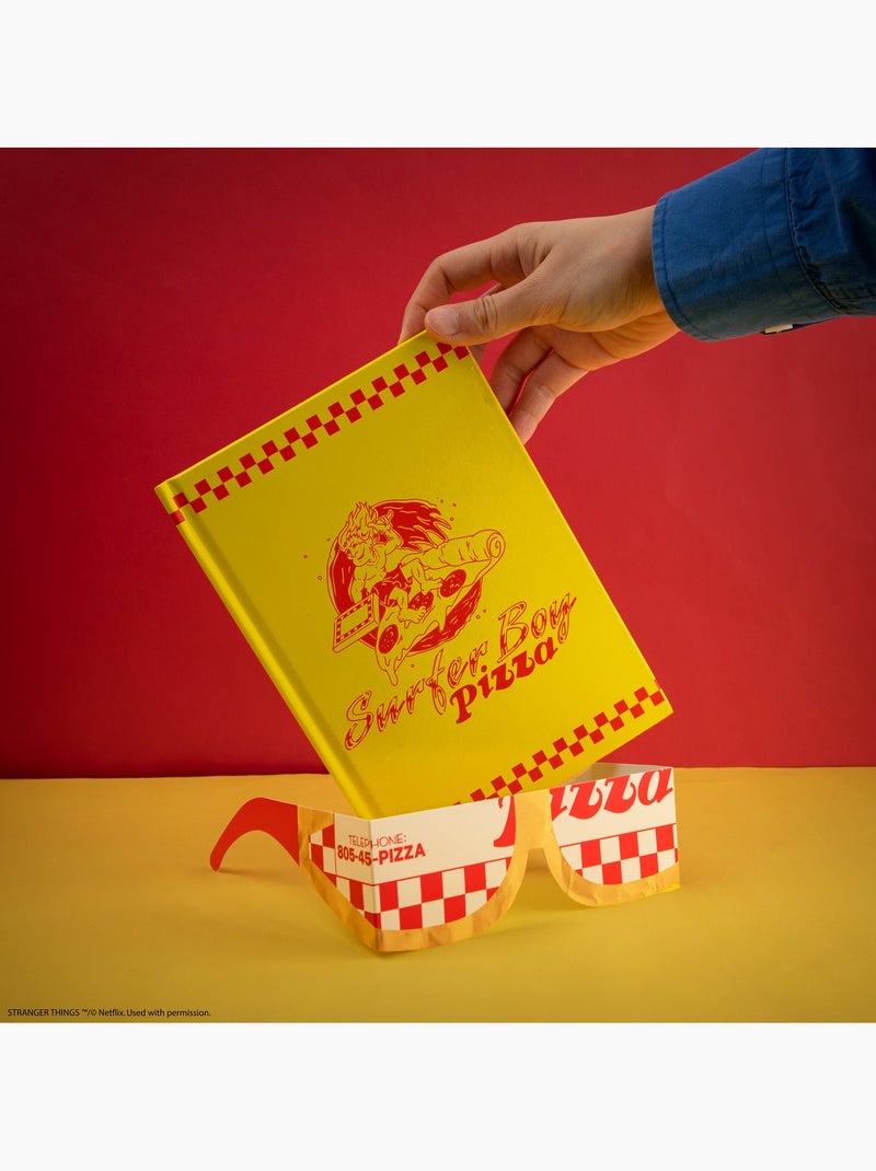 Carnet Surfer Boy Pizza - Stranger Things Jaune - Kiabi