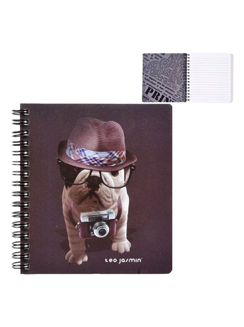 Carnet Téo Jasmin Gris Gris - Kiabi
