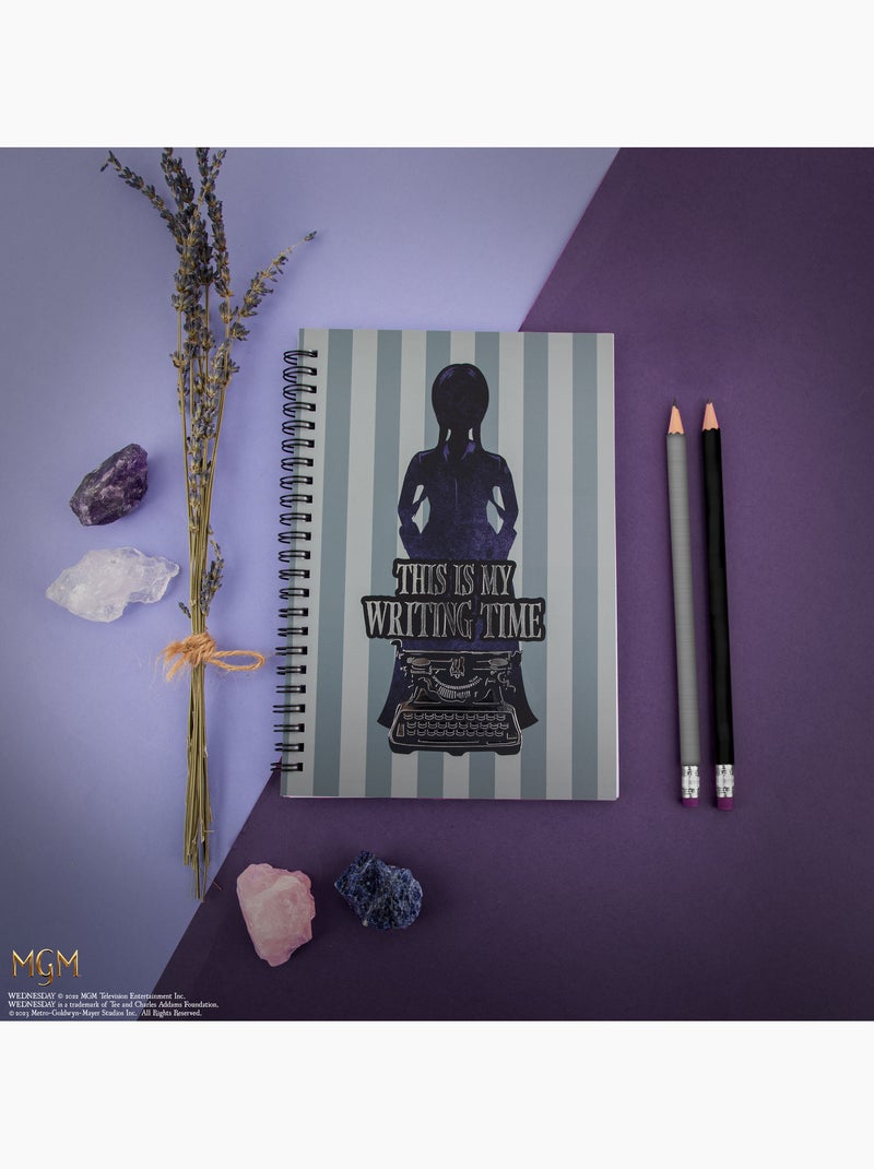 Carnet Violet Temps d'écriture de Mercredi - Mercredi Gris - Kiabi