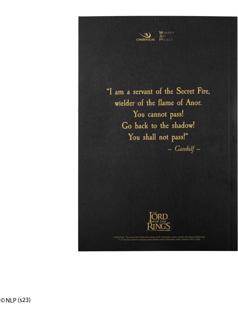 Carnet Vous ne passerez pas ! - Le Seigneur des Anneaux Noir - Kiabi