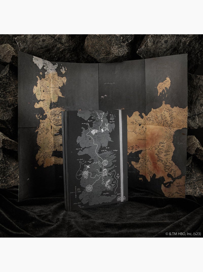 Carnet Westeros avec Carte incluse - Game of Thrones Noir - Kiabi