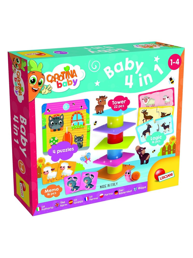 CAROTINA BABY 4 EN 1 "LA FERME" N/A - Kiabi
