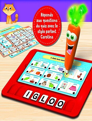 CAROTINA STYLO PARLANT GRAND JEU VOCABULAIRE DES PETITS