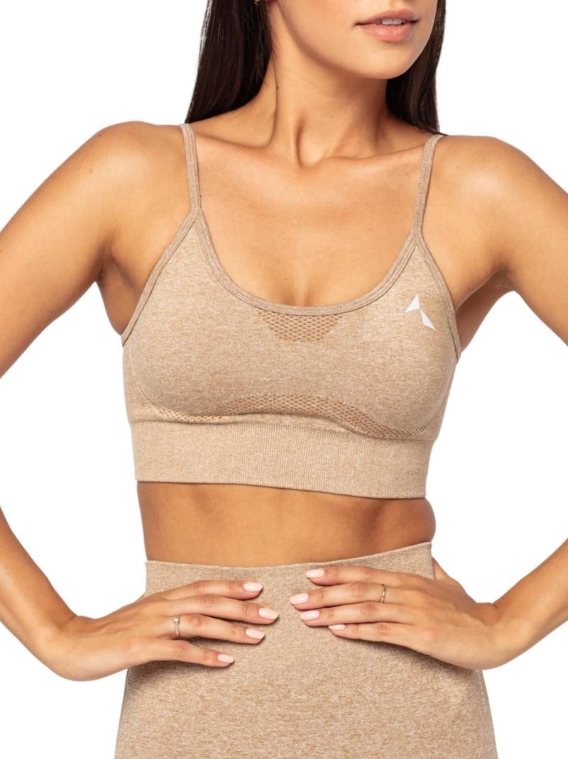 Carpatree - Brassière de sport VIBE Beige - Kiabi