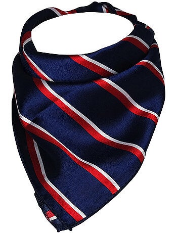 Carré de Satin France 55x55 cm – Foulard Élégant Bleu Blanc Rouge