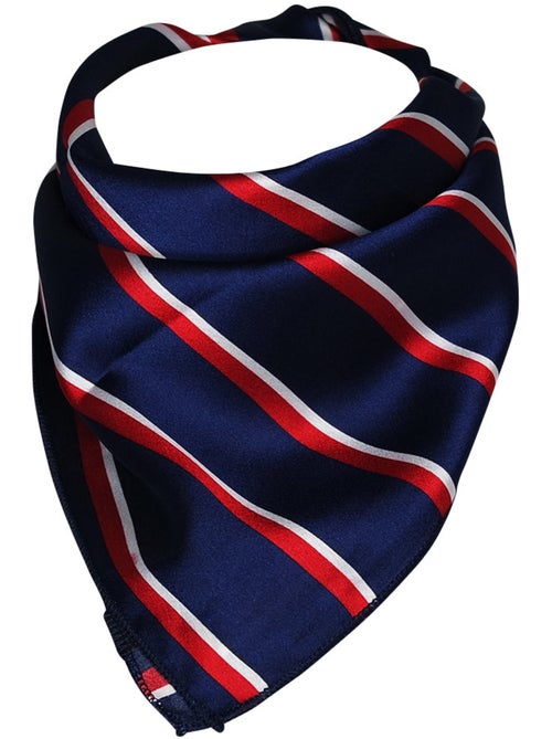 Carré de Satin France 55x55 cm – Foulard Élégant Bleu Blanc Rouge - Kiabi