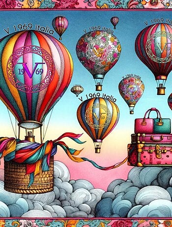 Carré de soie Airballoons