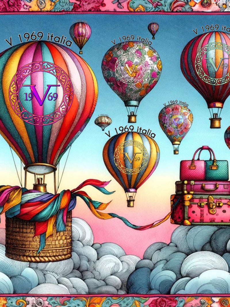 Carré de soie Airballoons Multicolore - Kiabi