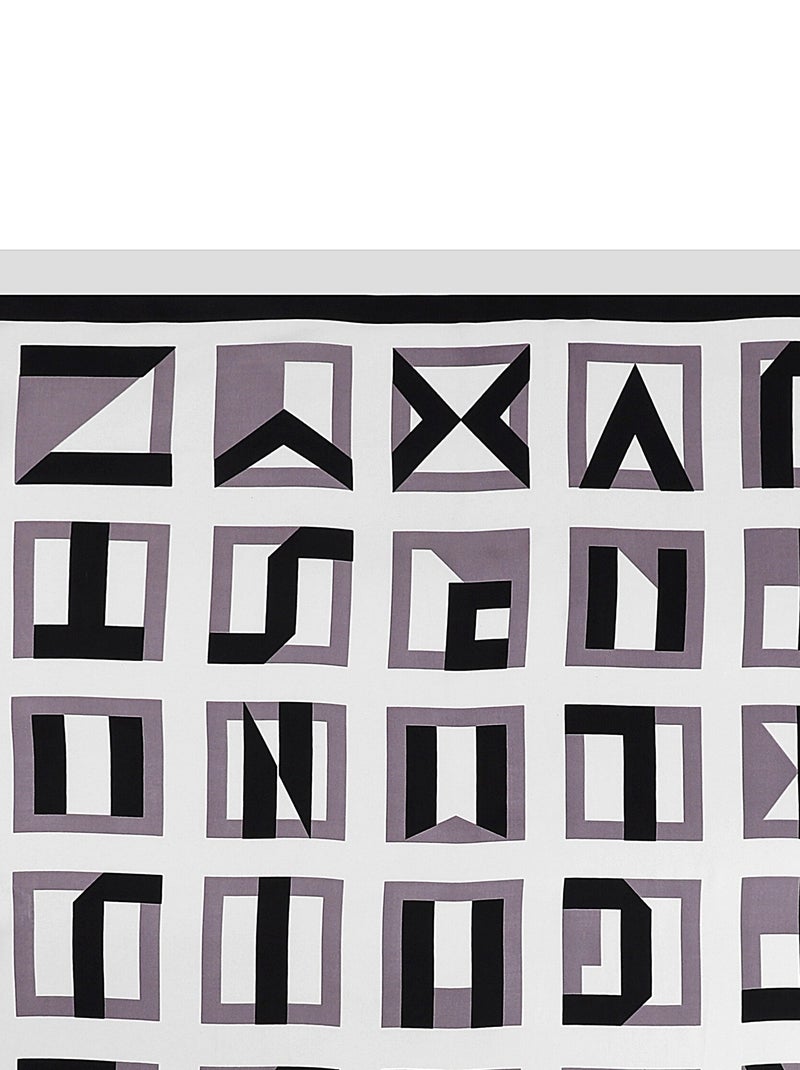 Carré de Soie ALPHABET Blanc - Kiabi