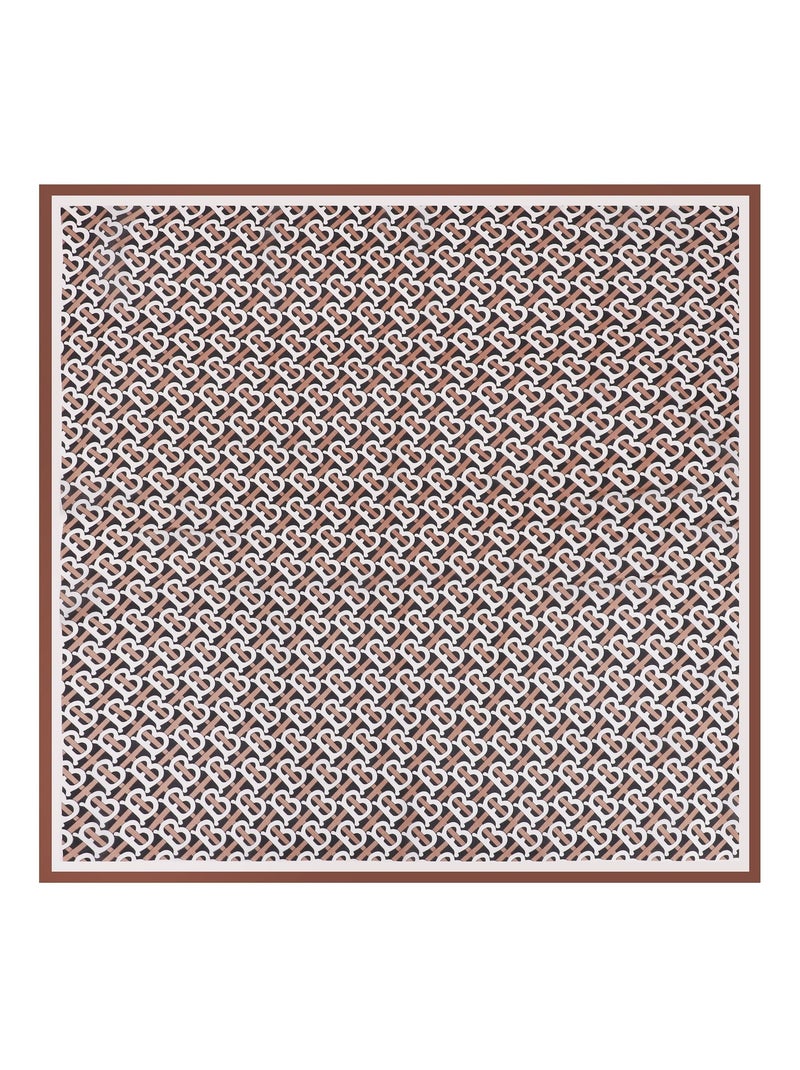 Carré de Soie BB Marron chocolat - Kiabi