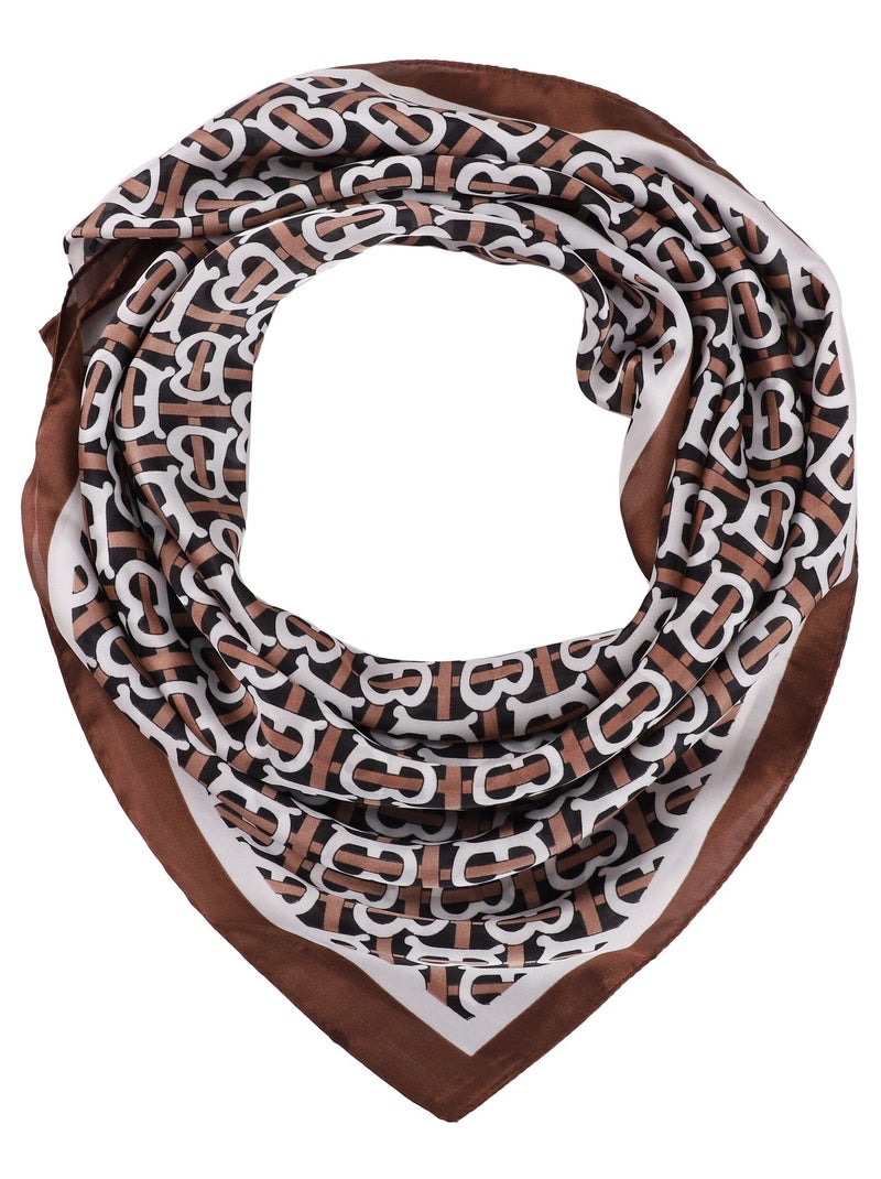 Carré de Soie BB Marron chocolat - Kiabi