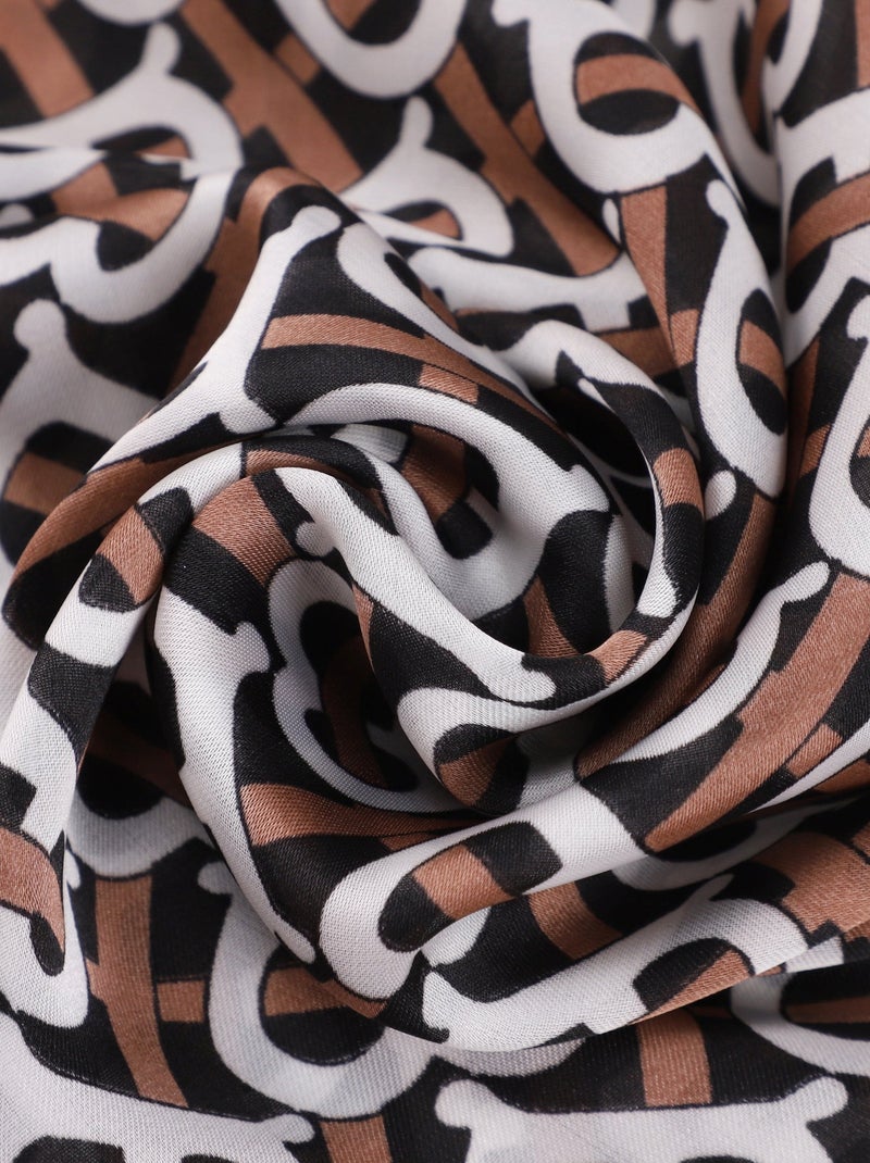 Carré de Soie BB Marron chocolat - Kiabi