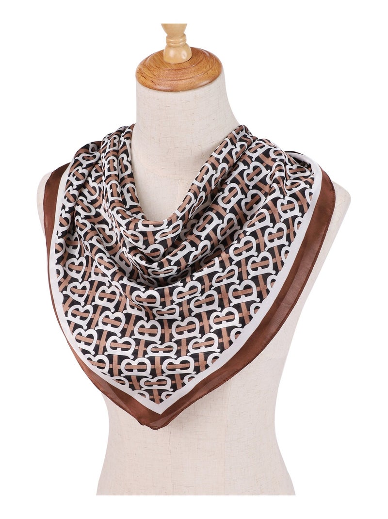 Carré de Soie BB Marron chocolat - Kiabi