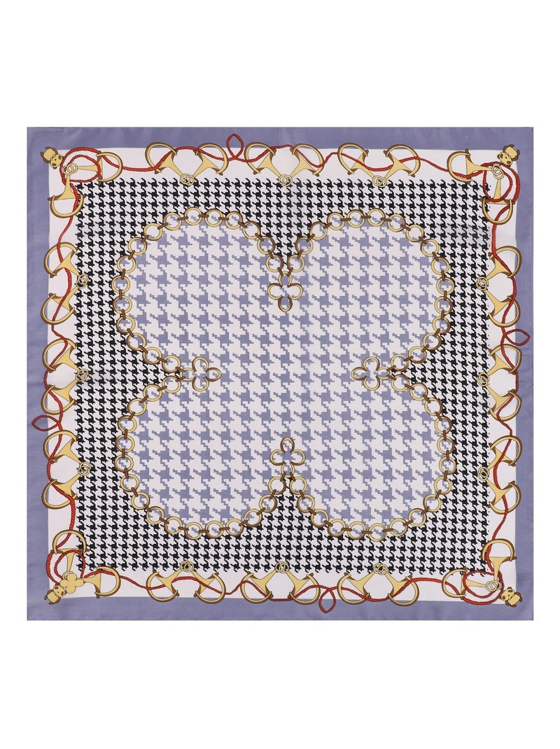 Carré de Soie BEAN Bleu - Kiabi