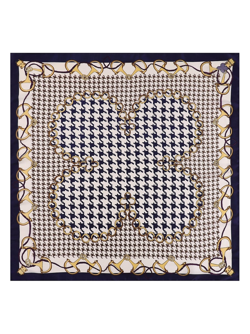 Carré de Soie BEAN Bleu marine - Kiabi
