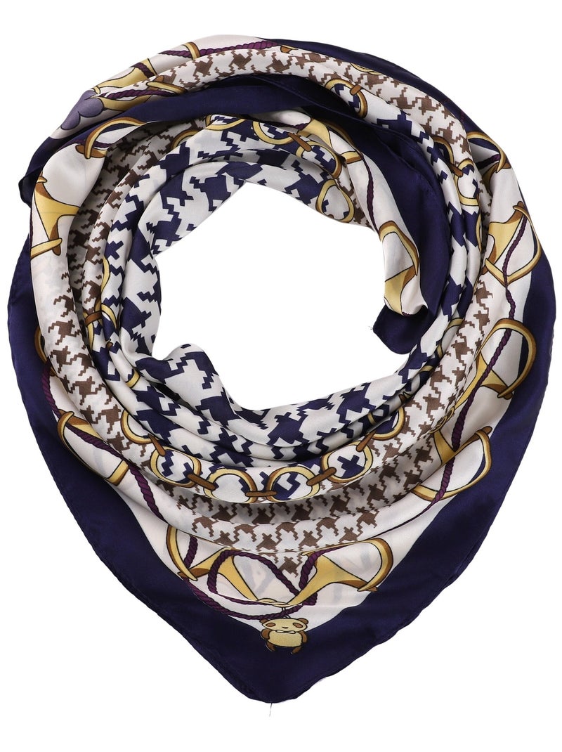 Carré de Soie BEAN Bleu marine - Kiabi