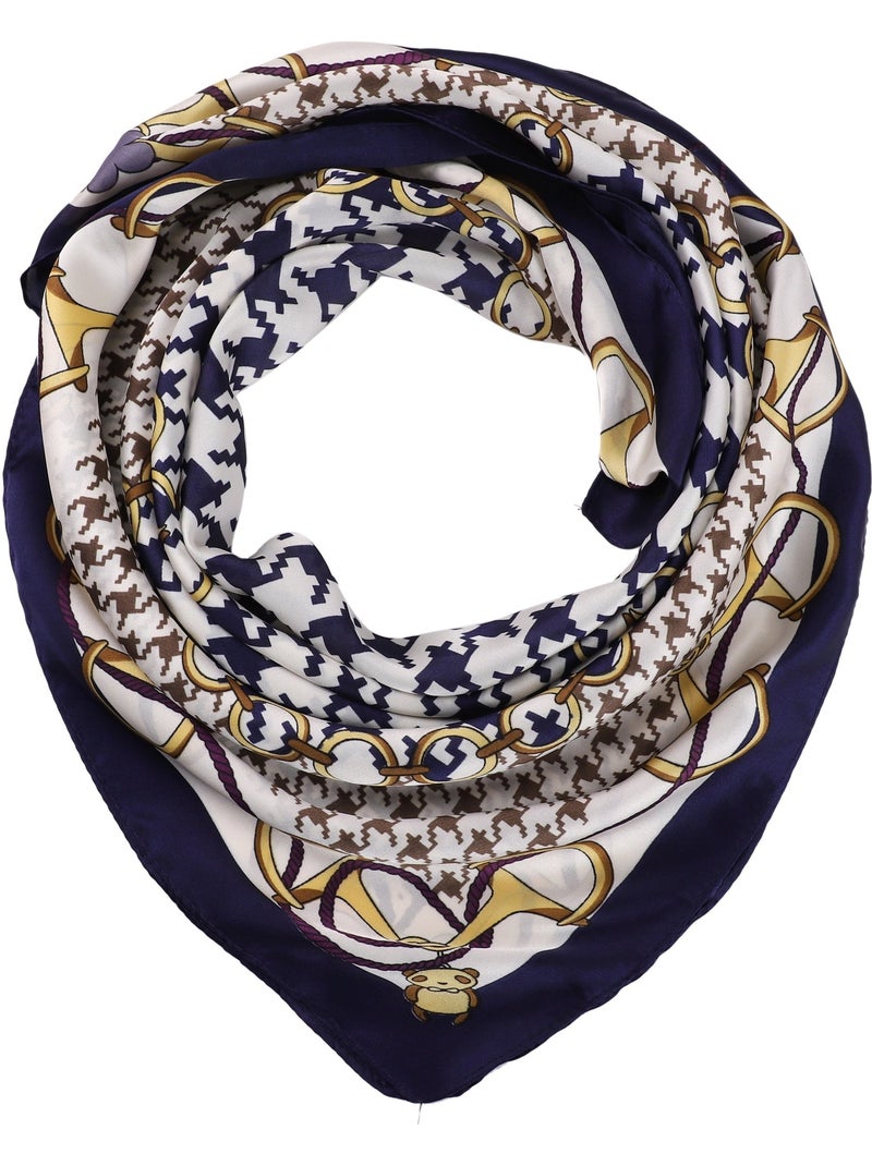 Carré de Soie BEAN Bleu marine - Kiabi