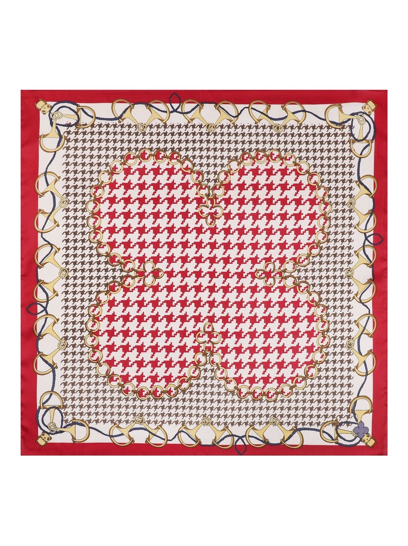 Carré de Soie BEAN Rouge - Kiabi
