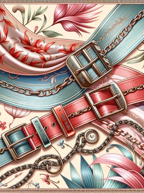 Carré de soie Big Belts - Kiabi