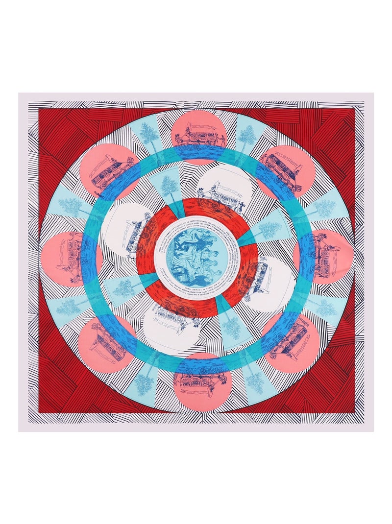 Carré de Soie CERCLE Rouge - Kiabi