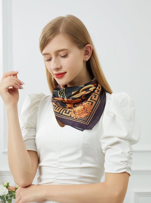 Carré de soie Chain Gold - Kiabi
