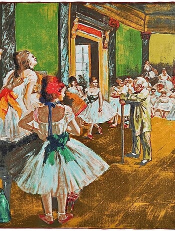 Carré de soie Degas "La Classe de danse