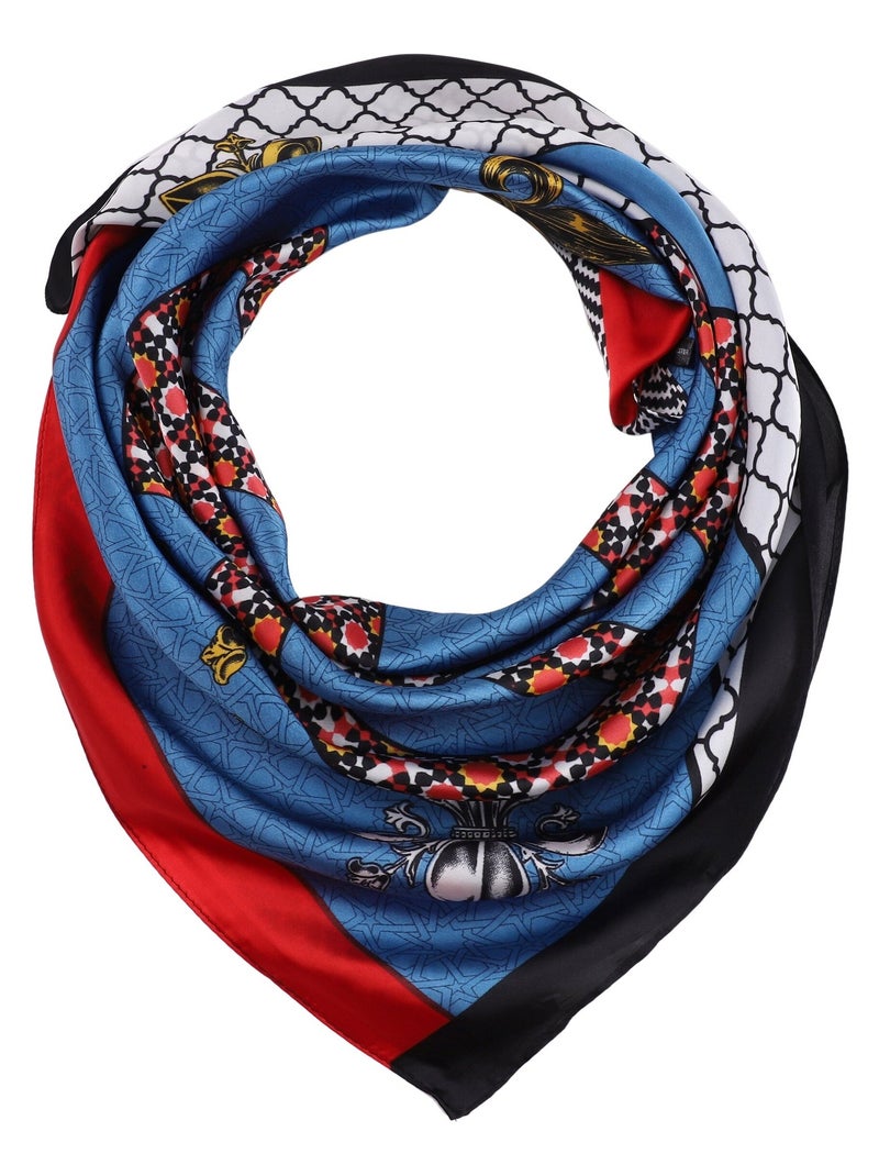 Carré de Soie EUCA Bleu - Kiabi