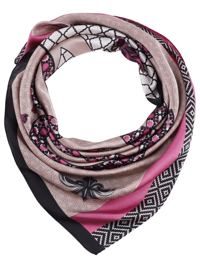 Carré de Soie EUCA Marron chocolat - Kiabi