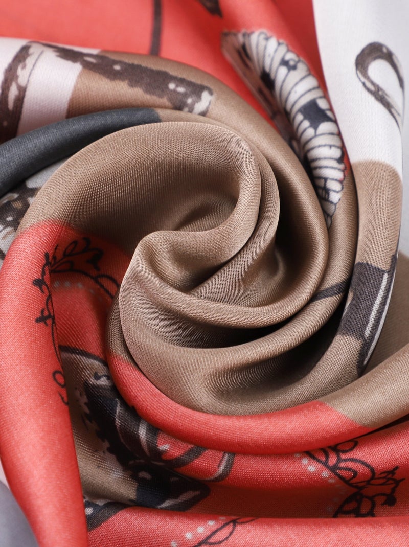 Carré de Soie FRAME Orange - Kiabi