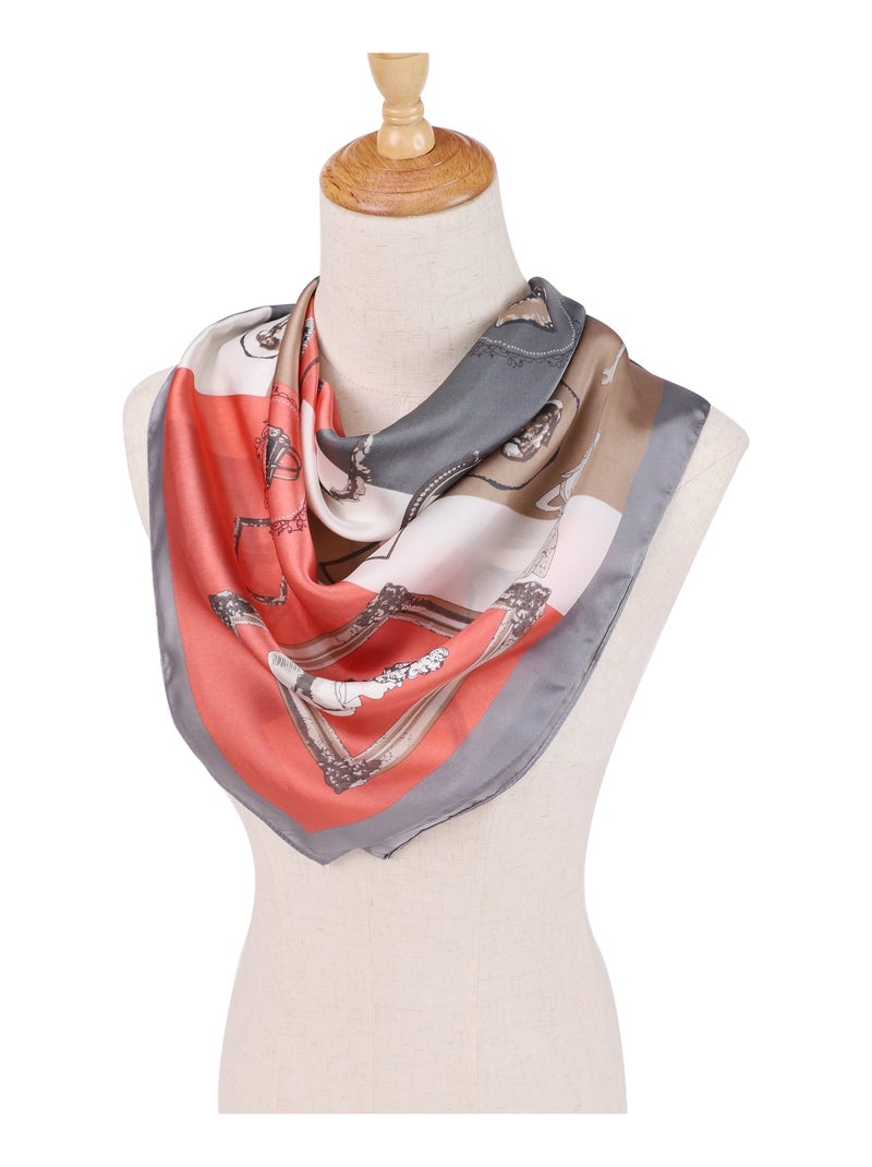 Carré de Soie FRAME Orange - Kiabi