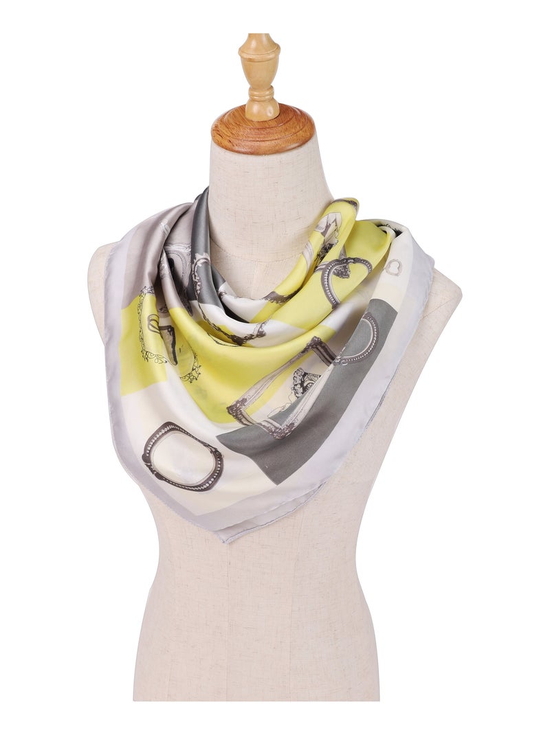 Carré de Soie FRAME Vert - Kiabi