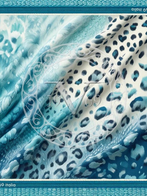 Carré de soie Grand Blue Tiger - Kiabi