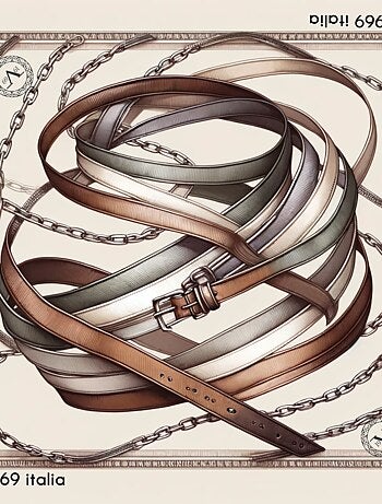 Carré de soie Grand MultiBelts