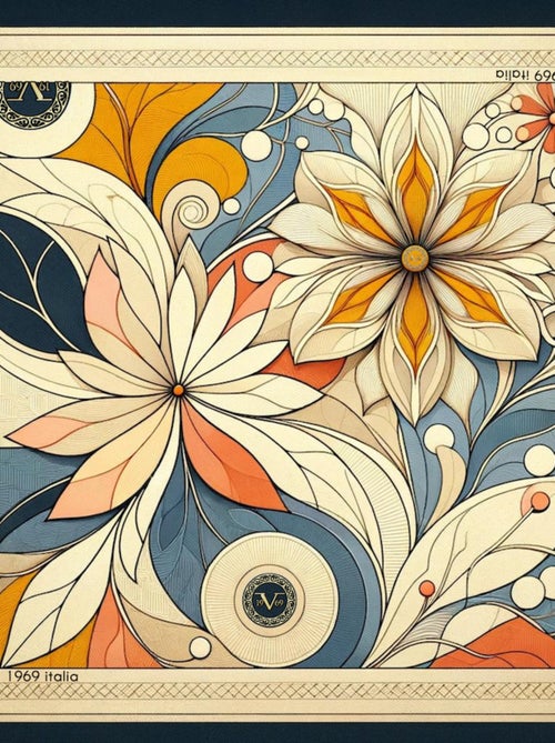 Carré de soie Grand Mystic Flowers - Kiabi