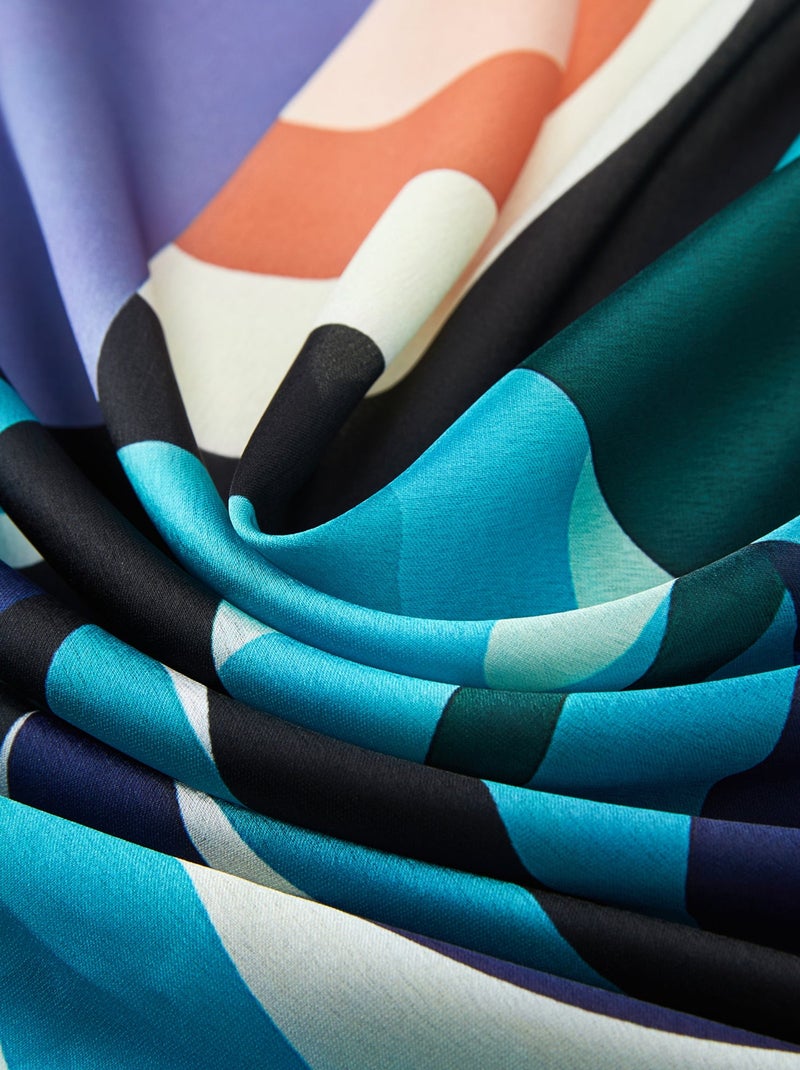 Carré de soie Grand Pelican Vert d'eau - Kiabi