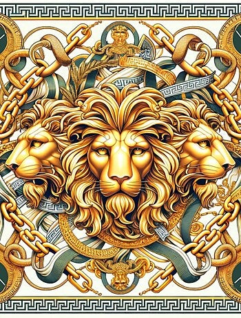 Carré de soie Grand ThreeLions