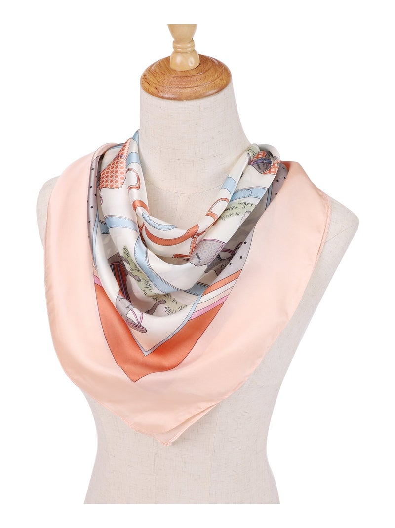 Carré de Soie HORSE Rose - Kiabi