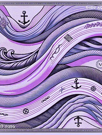 Carré de soie Italian Sea