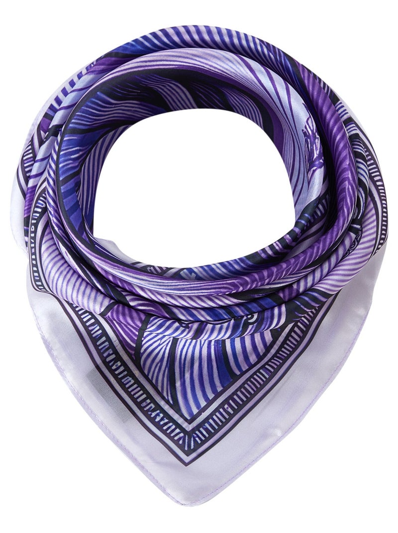 Carré de soie Italian Sea Violet - Kiabi