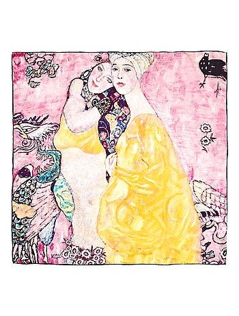 Carré de soie Klimt "Le Amiche