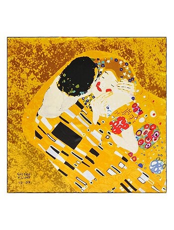 Carré de soie Klimt "Le Baiser" Interprétation