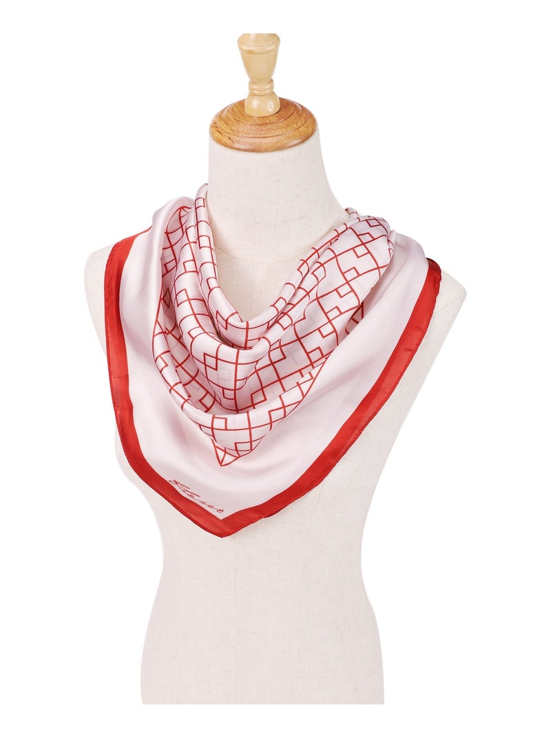 Carré de Soie LABYRINTHE Orange - Kiabi