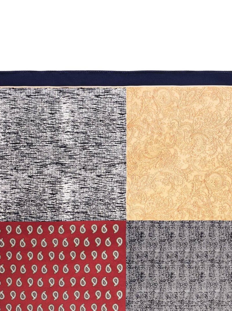 Carré de soie Piccolo Flam Bordeaux - Kiabi